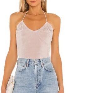 Superdown pink halter top